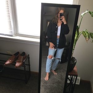 Oversized jean jacket